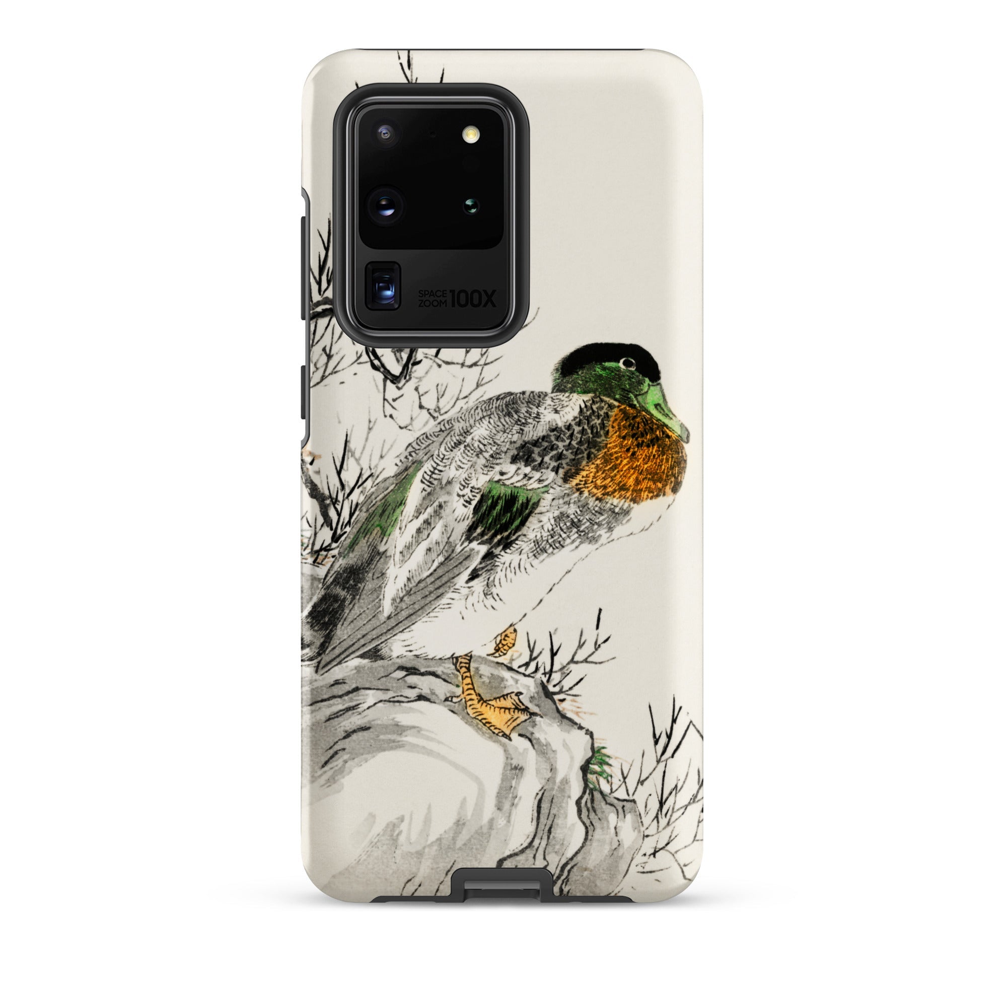 Mallard Numata Kashu Meiji Duck Art Samsung Case, Galaxy S20 Ultra / Matte, Phone Case Stylized Duck Illustration