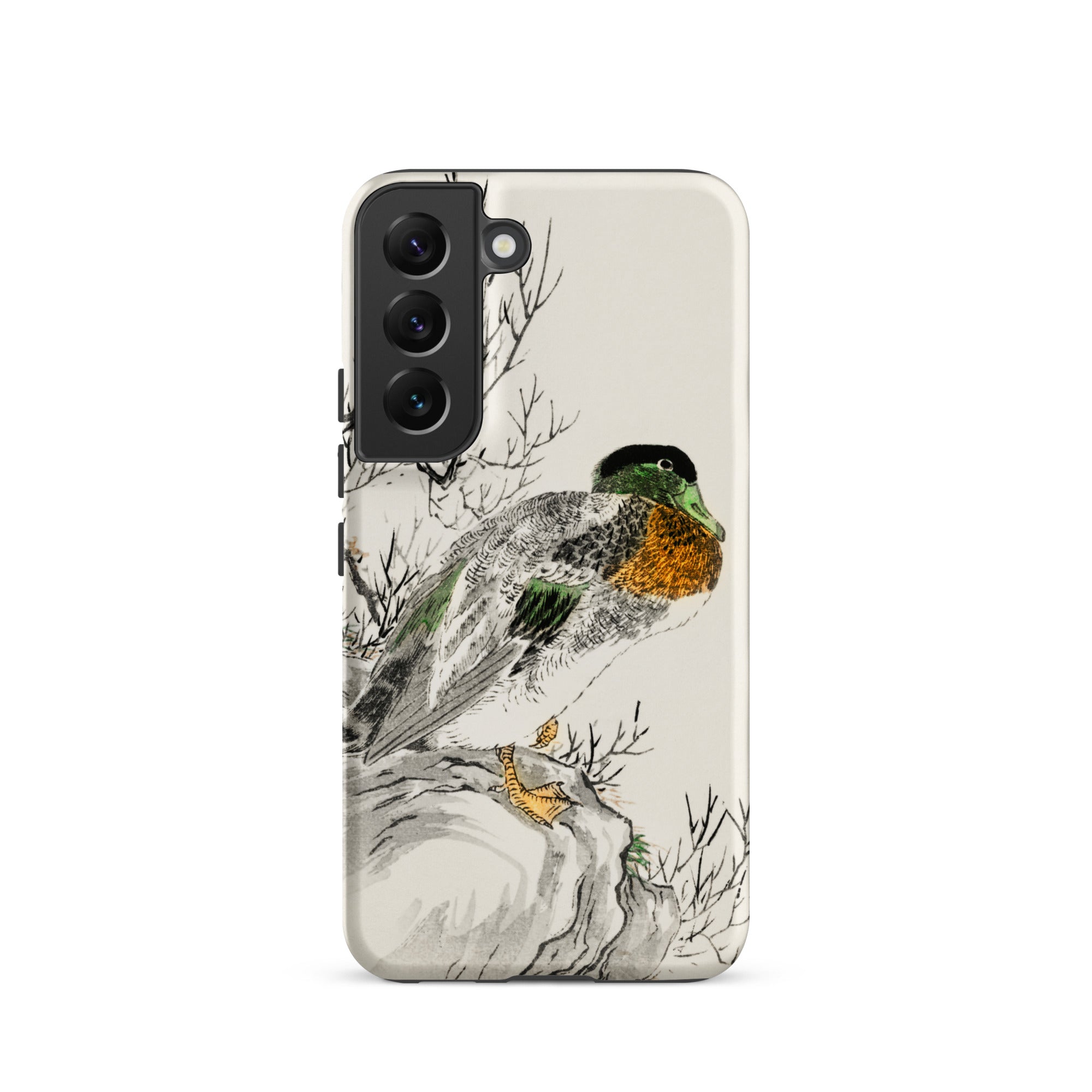 Mallard Numata Kashu Meiji Duck Art Samsung Case, Galaxy S22 / Matte, Phone Case Painted Duck Branch