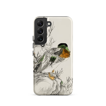 Mallard - Numata Kashu Meiji Duck Art Samsung Case, Galaxy S22 / Matte, Phone Case Painted Duck Branch