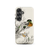 Mallard - Numata Kashu Meiji Duck Art Samsung Case, Galaxy S25 / Matte, Smartphone Case Traditional Chinese Ink Painting Duck Perched