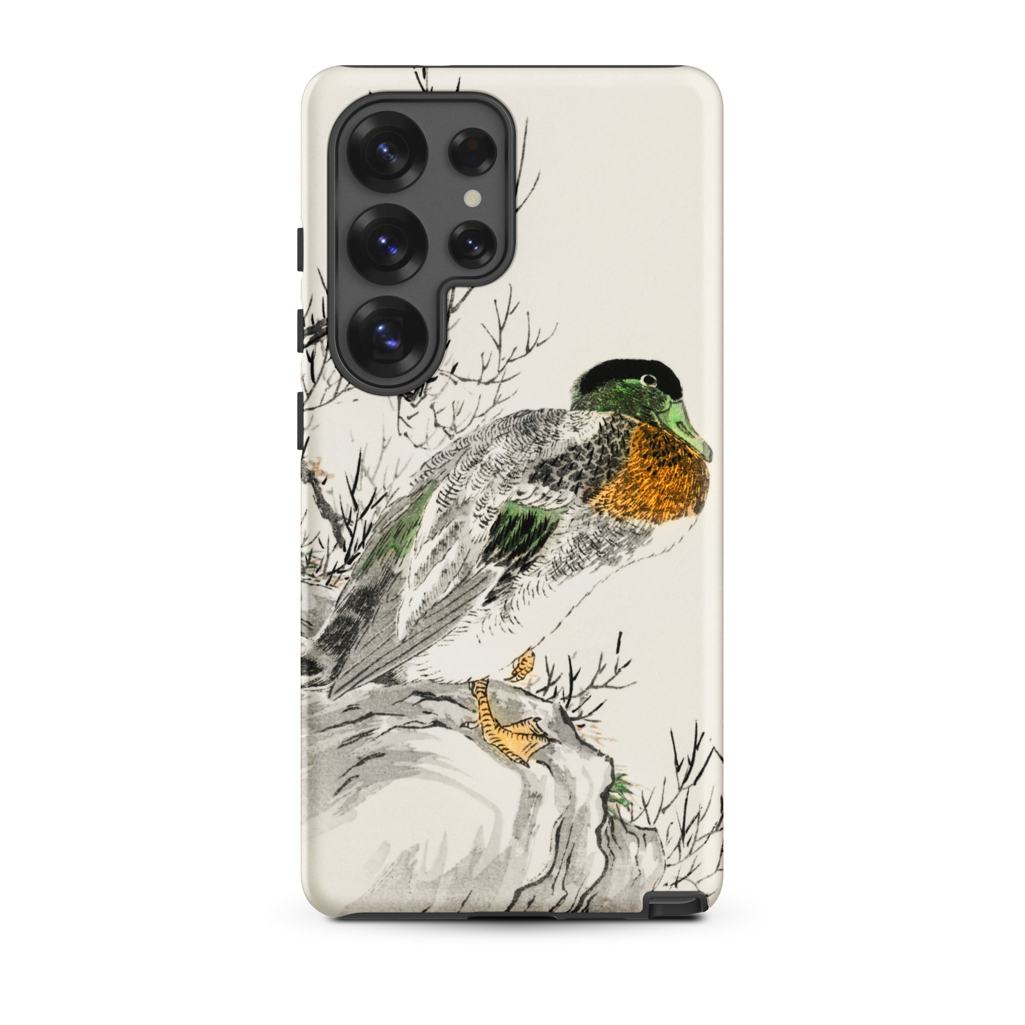 Mallard Numata Kashu Meiji Duck Art Samsung Case, Galaxy S25 Ultra / Matte, Smartphone Case Duck Illustration