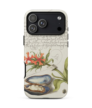 Iphone 17 Pro Max / Matte Maltese Cross Mussel and Ladybird Model Book of Calligraphy Phone Case, Joris Hoefnagel’s Mira, Calligraphiae,