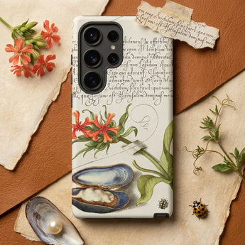 Maltese Cross Mussel and Ladybird, Model Book of Calligraphy Phone Case Mobile Cases