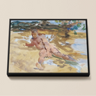 Man on Beach - John Singer Sargent Nude Art Framed Canvas Posters Prints & Visual Artwork