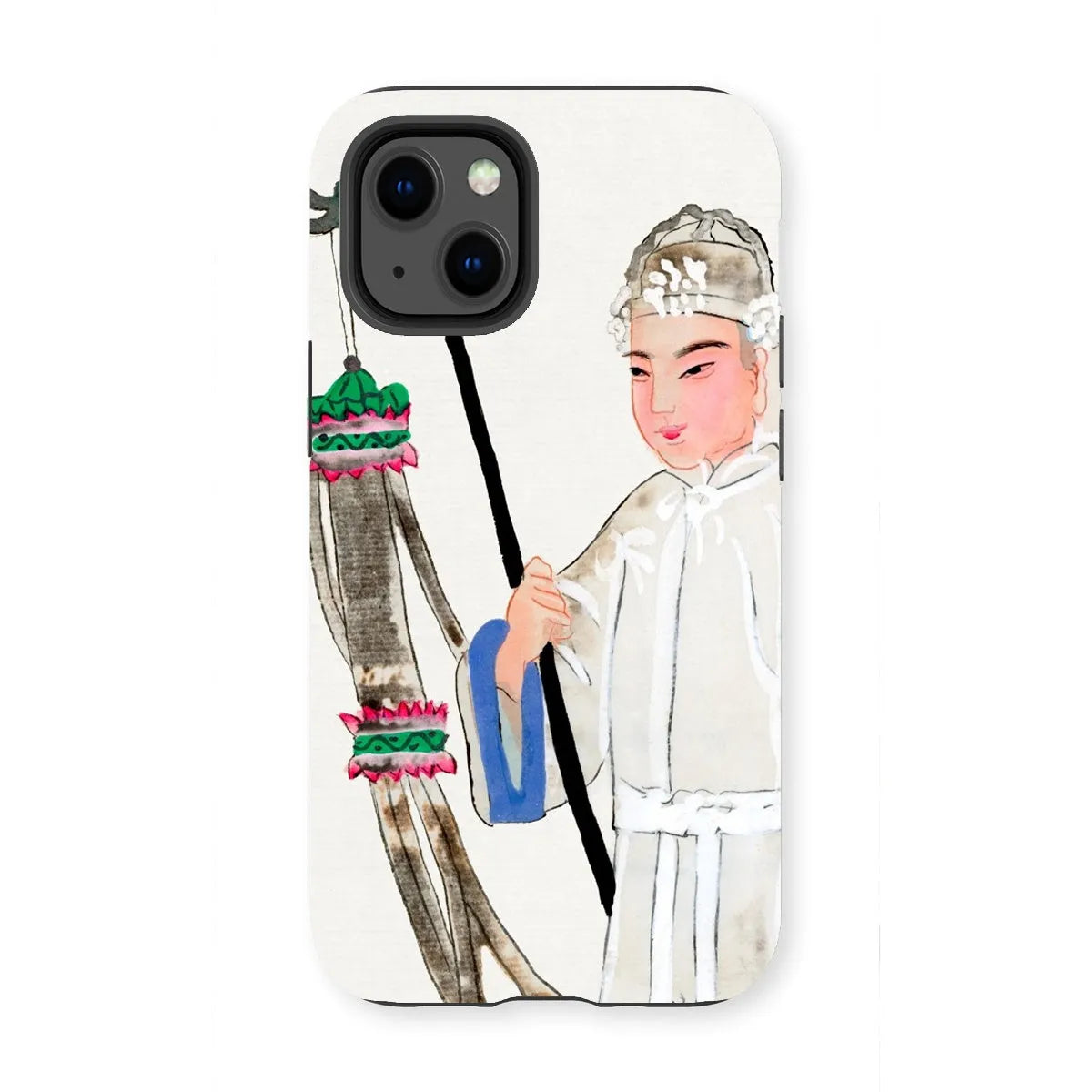 Man In Mourning - Chinese Historical Art Phone Case - Iphone 13 Mini / Matte - Mobile Phone Cases - Aesthetic Art