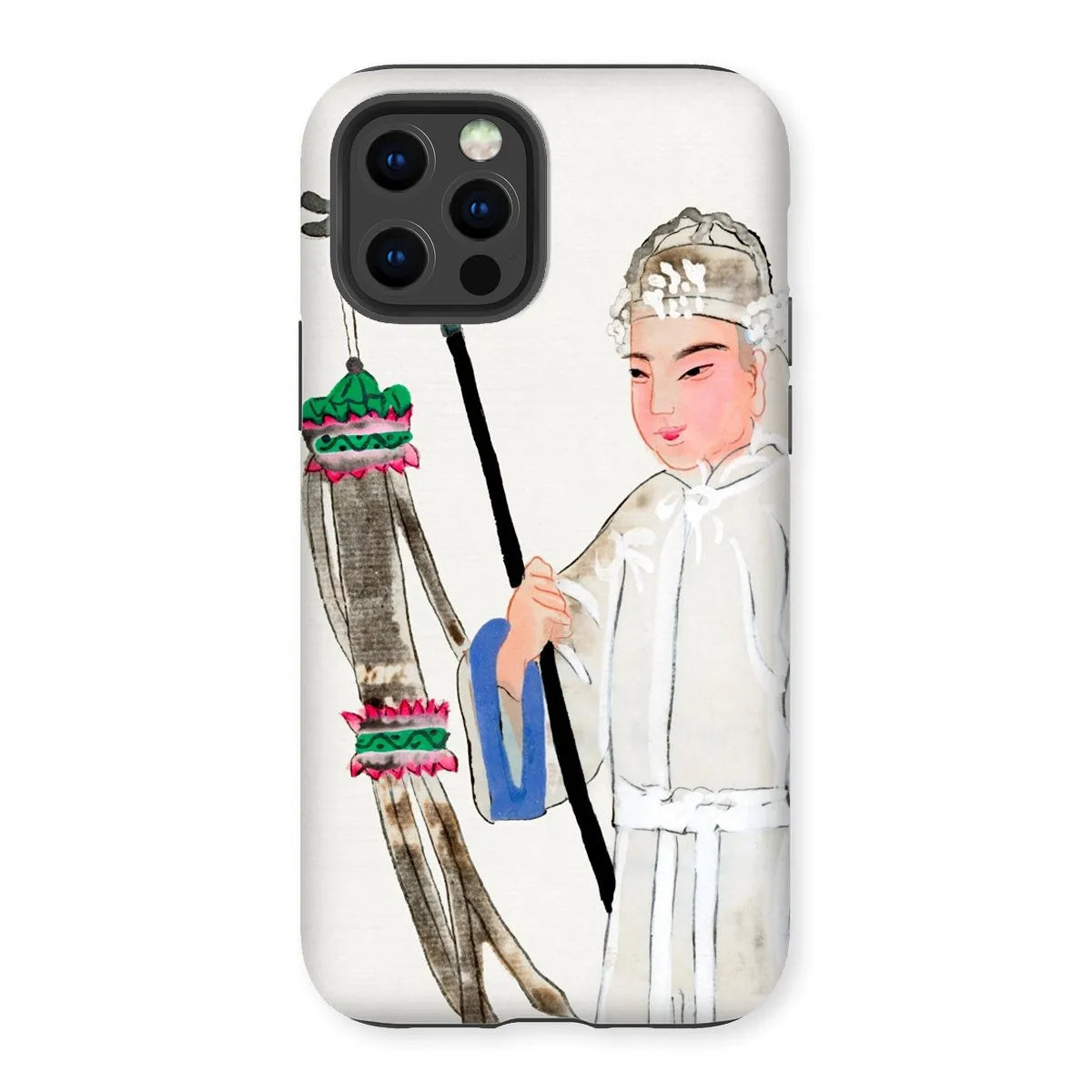 Man In Mourning - Chinese Historical Art Phone Case - Iphone 12 Pro / Matte - Mobile Phone Cases - Aesthetic Art