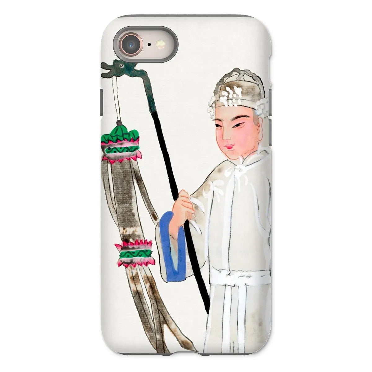 Man In Mourning - Chinese Historical Art Phone Case - Iphone 8 / Matte - Mobile Phone Cases - Aesthetic Art