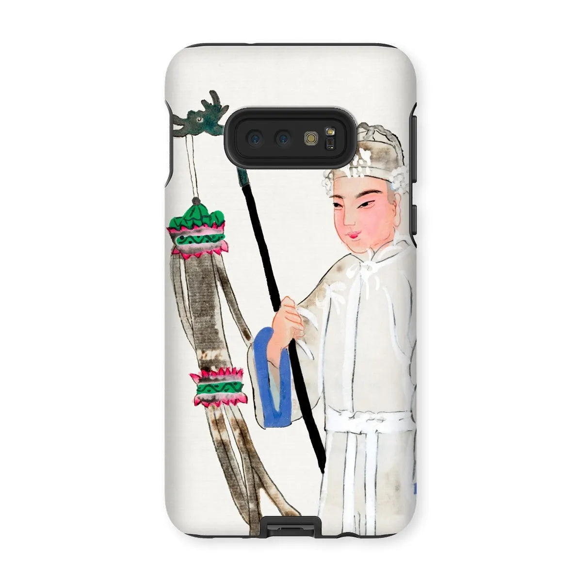 Man In Mourning - Chinese Historical Art Phone Case - Samsung Galaxy S10e / Matte - Mobile Phone Cases - Aesthetic Art