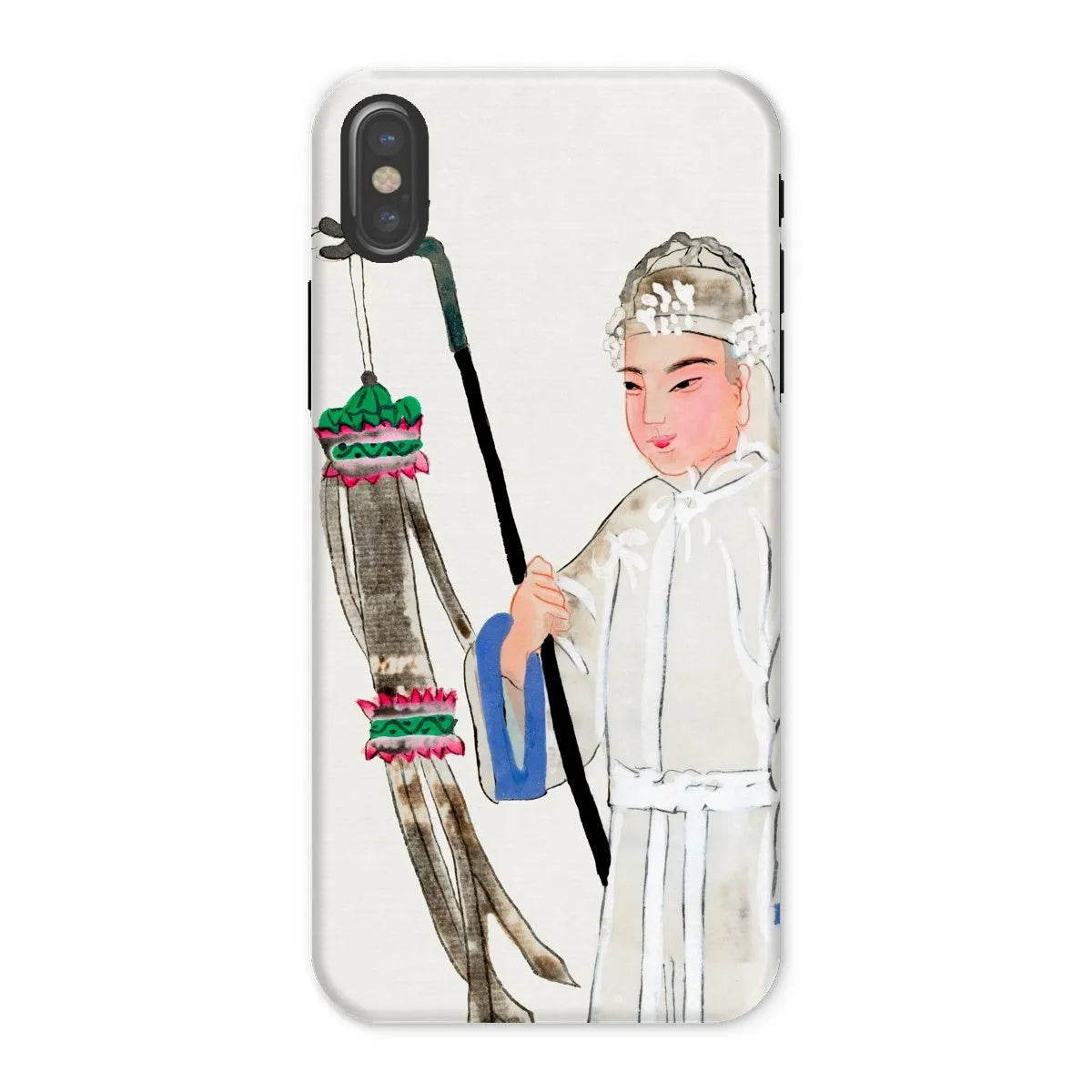Man In Mourning - Chinese Historical Art Phone Case - Iphone x / Matte - Mobile Phone Cases - Aesthetic Art