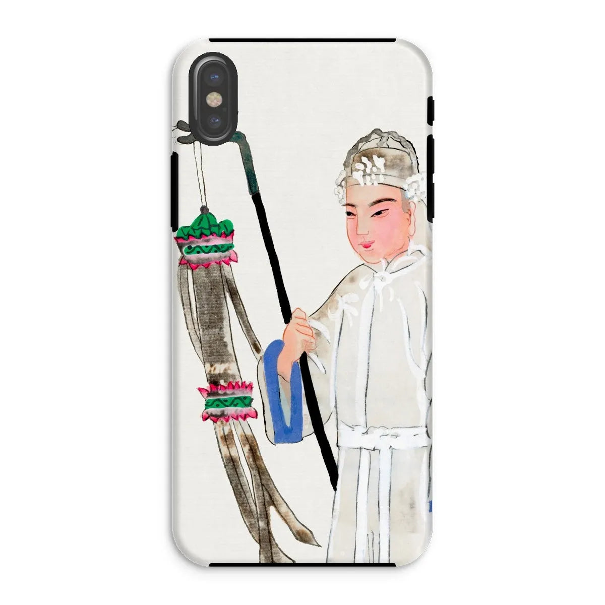 Man In Mourning - Chinese Historical Art Phone Case - Iphone Xs / Matte - Mobile Phone Cases - Aesthetic Art