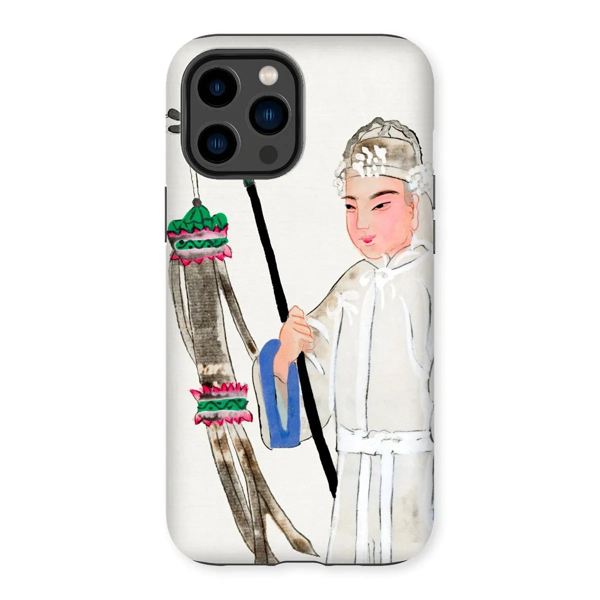 Man In Mourning - Chinese Historical Art Phone Case - Iphone 14 Pro Max / Matte - Mobile Phone Cases - Aesthetic Art