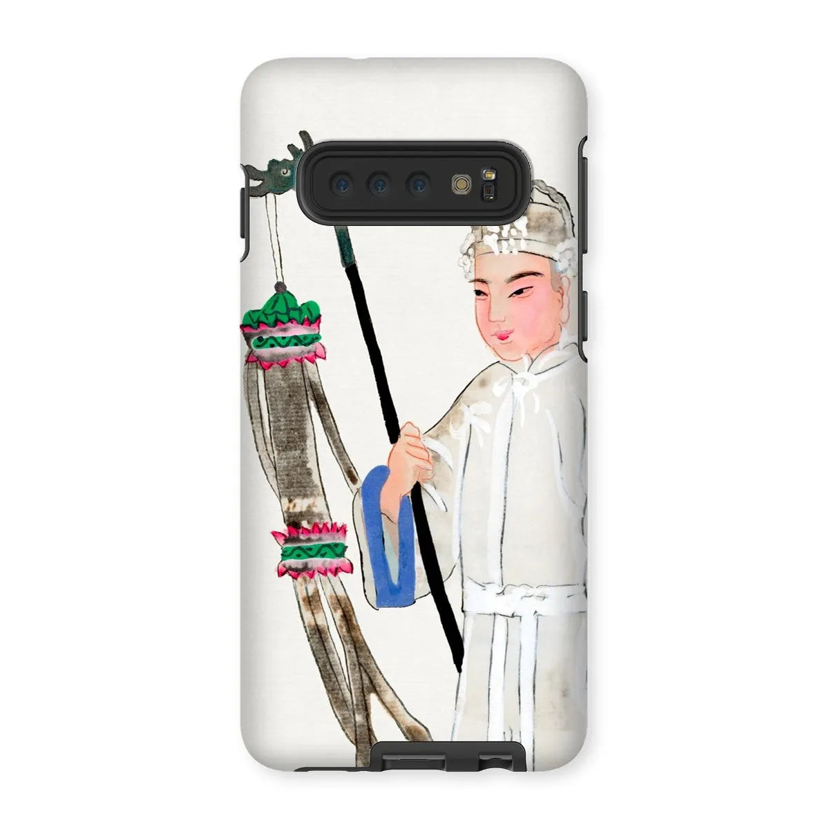 Man In Mourning - Chinese Historical Art Phone Case - Samsung Galaxy S10 / Matte - Mobile Phone Cases - Aesthetic Art