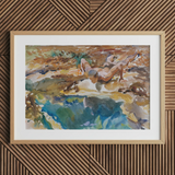 Mann und Pool - John Singer Sargent Aktdruck, 30x20’’ / 76x51cm / Naturrahmen / 2’’ Passepartout, Poster Drucke & visuelle Kunstwerke, Toby