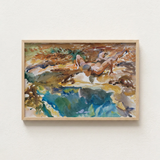 Watercolor Painting Light Wood Frame Nude Figure Push-ups John Singer Sargent, Exploding Conventional Notions, Early 20th-century Art