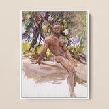 Man and Trees - John Singer Sargent Art Print / Canvas, John Singer Sargent, Singer Sargent Nude, Sargent Nude Art