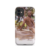 Man and Trees - John Singer Sargent Iphone Case, 11 / Matte, Phone Case Nude Male Figure