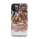 Man and Trees - John Singer Sargent Iphone Case, 11 Pro Max / Matte, Phone Case Nude Male Painting