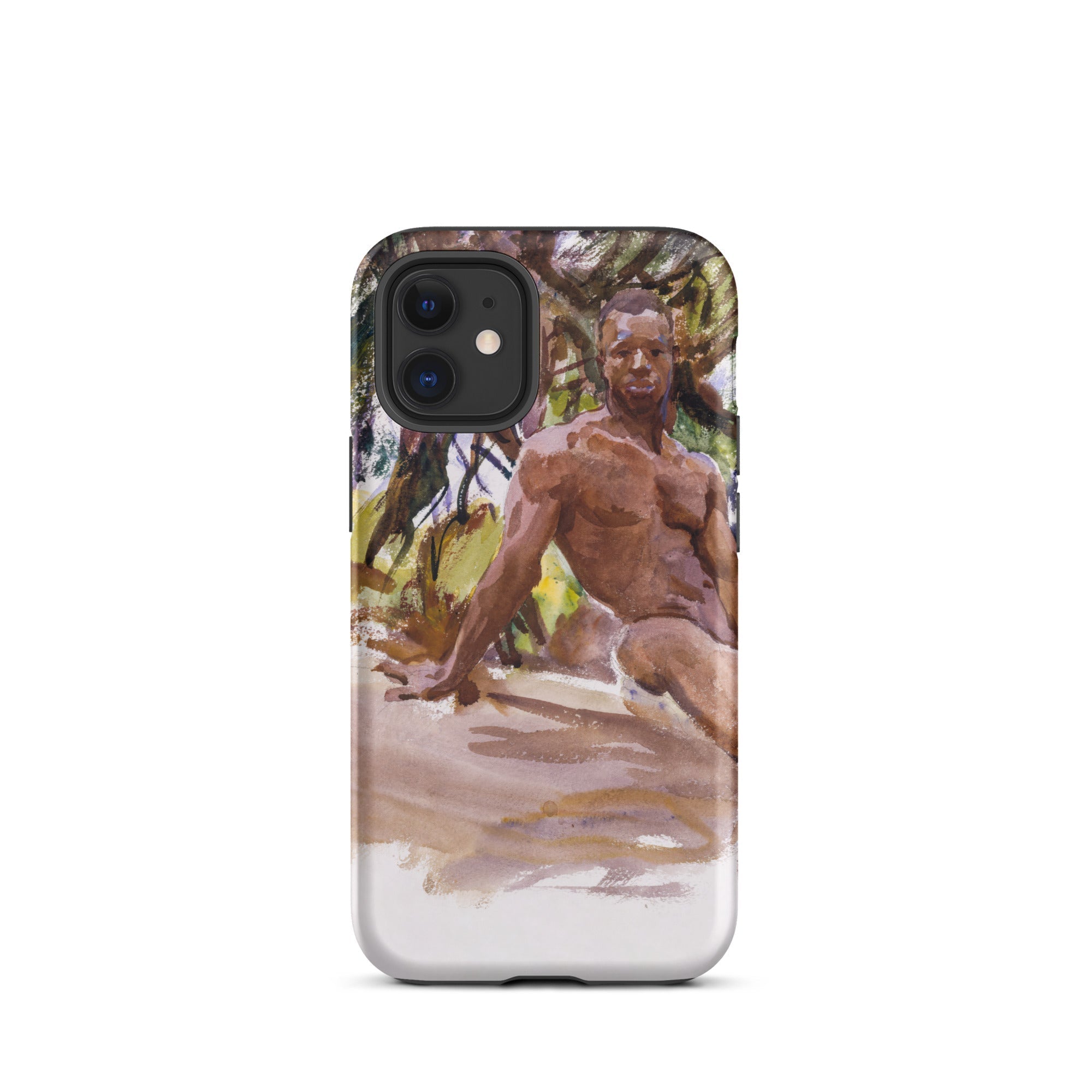 Man and Trees John Singer Sargent Iphone Case, 12 Mini / Matte, Phone Case Nude Male Figure Art