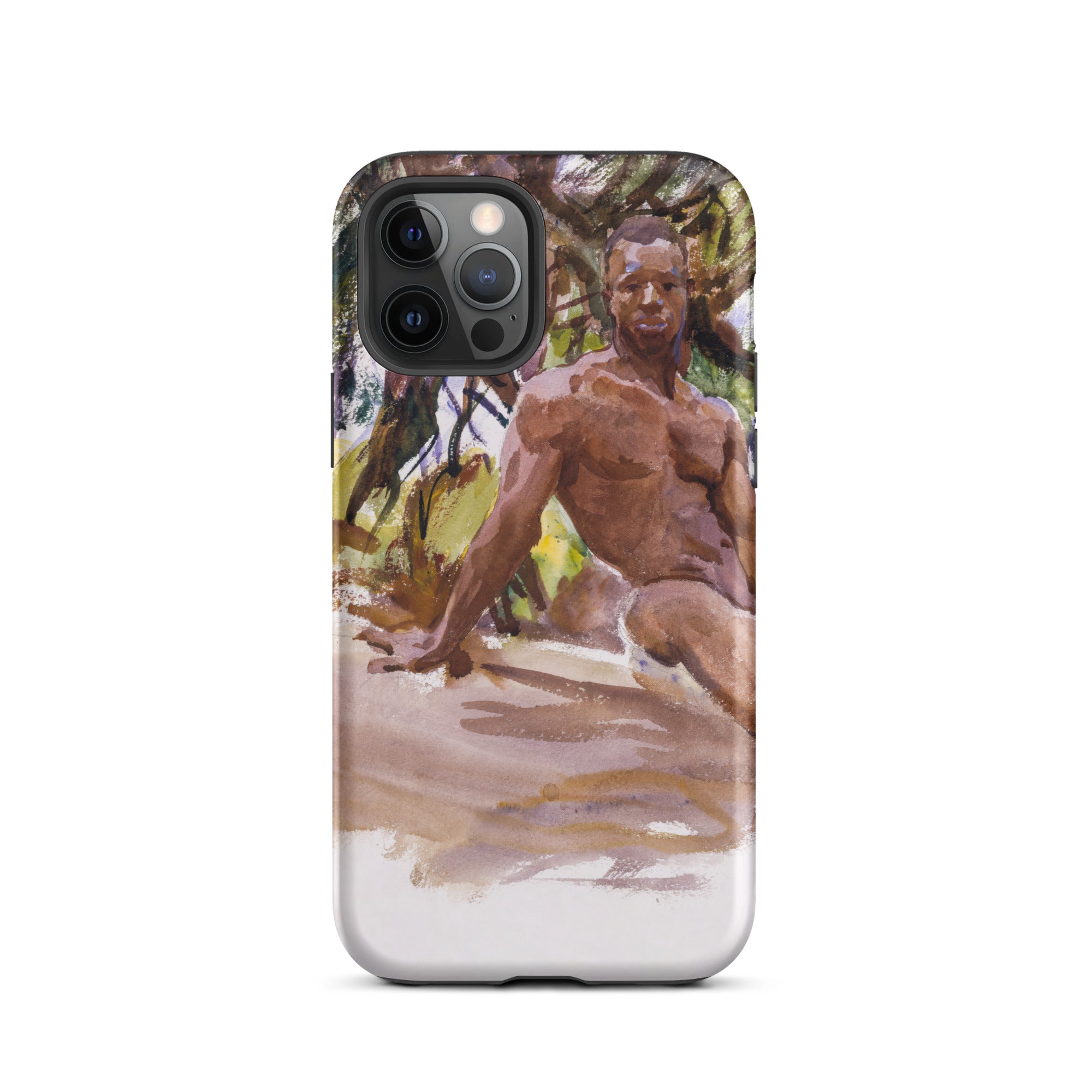 Man and Trees John Singer Sargent Iphone Case, 12 Pro / Matte, Phone Case Nude Male Figure