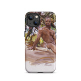 Man and Trees - John Singer Sargent Iphone Case, 13 / Matte, Iphone Case Nude Male Art