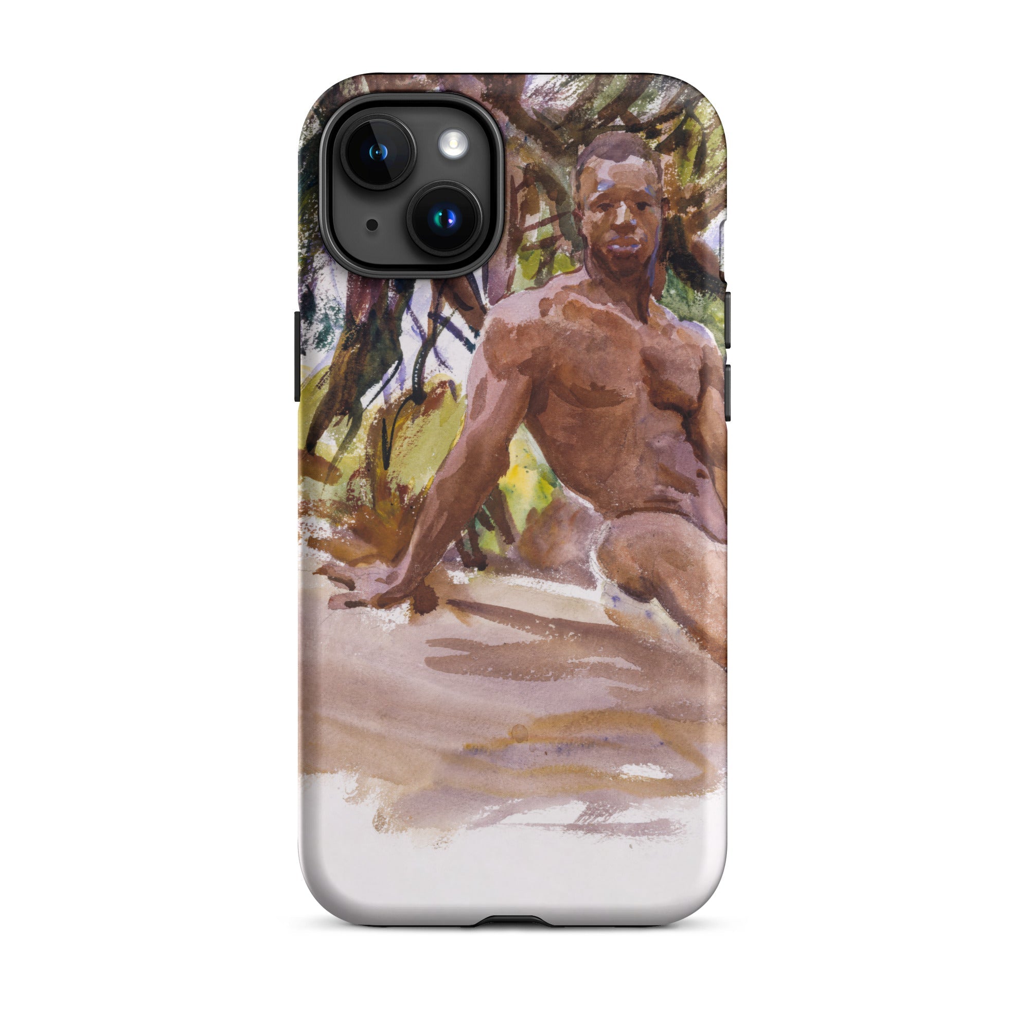 Man and Trees John Singer Sargent Iphone Case, 15 Plus / Matte, Phone Case Nude Male Figure
