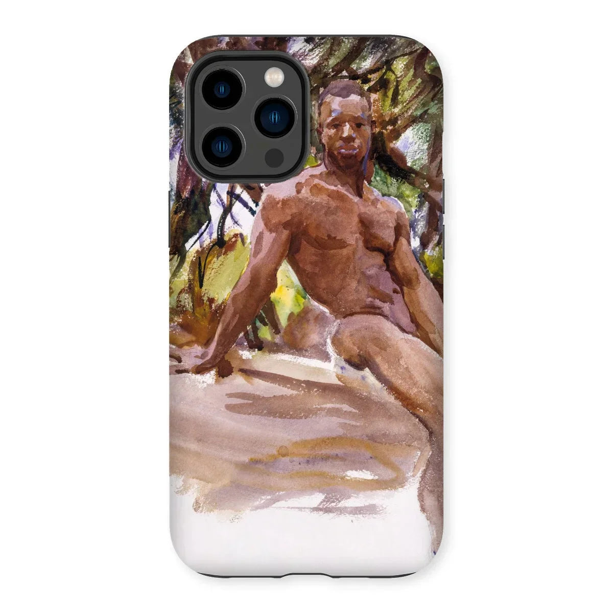 Man and Trees - John Singer Sargent Iphone Case, 14 Pro Max / Matte, Kite-920141704, Phone Case Artistic Painting Nude