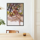 Man and Trees - John Singer Sargent Nude Art Framed Canvas Posters Prints & Visual Artwork