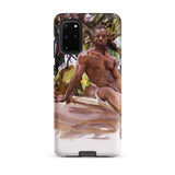 Man and Trees - John Singer Sargent Samsung Case, Galaxy S20 Plus / Matte, Smartphone Case Painted Nude Man