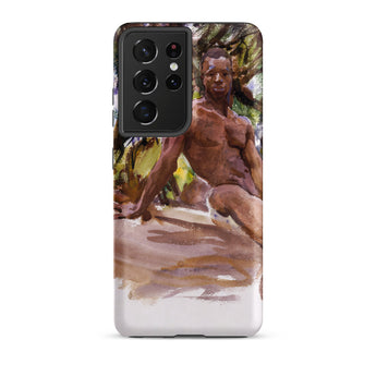 Man and Trees - John Singer Sargent Samsung Case, Galaxy S21 Ultra / Matte, Smartphone Case Painted Male Figure