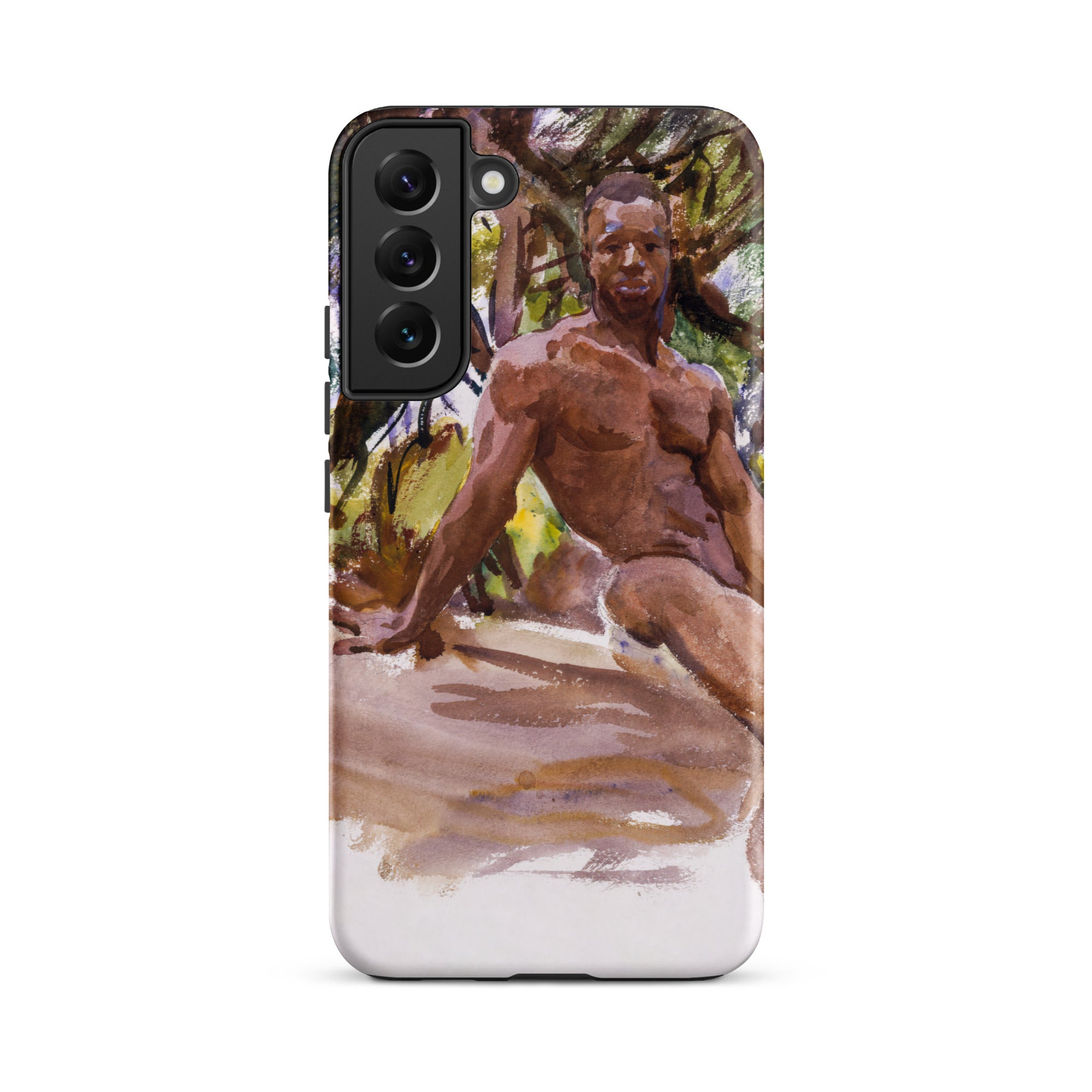 Man and Trees John Singer Sargent Samsung Case, Galaxy S22 Plus / Matte, Phone Case Painted Muscular Man