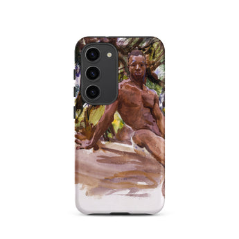 Man and Trees - John Singer Sargent Samsung Case, Galaxy S23 / Matte, Smartphone Case Painted Depiction Muscular Man