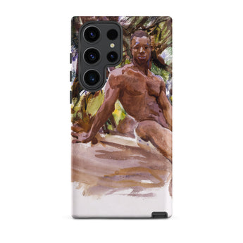 Man and Trees - John Singer Sargent Samsung Case, Galaxy S23 Ultra / Matte, Phone Case Artistic Depiction Muscular Man