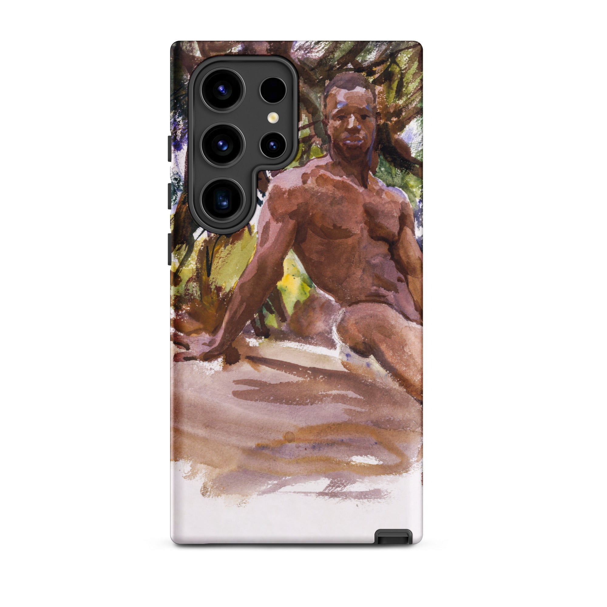 Man and Trees John Singer Sargent Samsung Case, Galaxy S24 Ultra / Matte, Smartphone Case Male Nude Painting