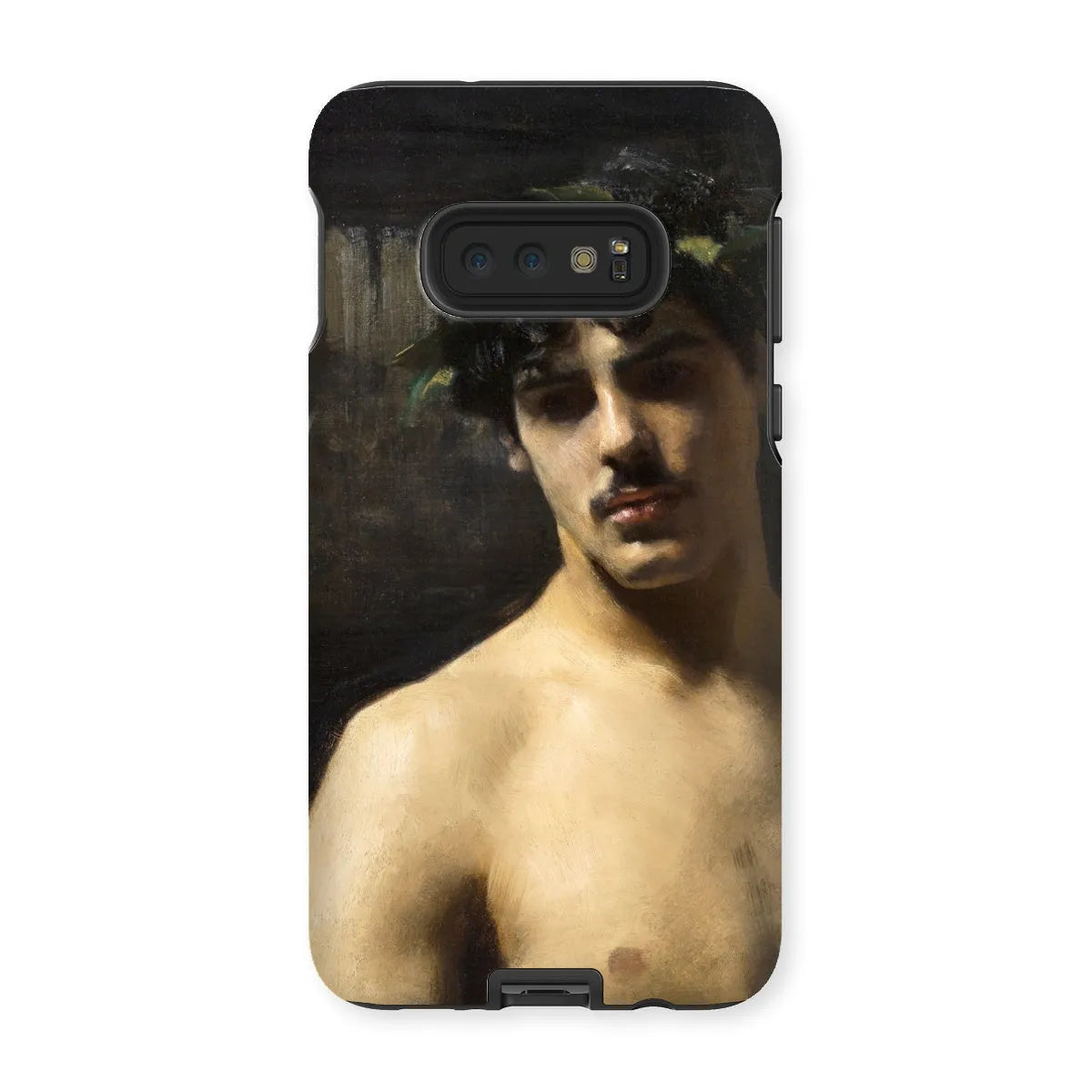 Man Wearing Laurels Art Phone Case - John Singer Sargent - Samsung Galaxy S10e / Matte - Mobile Phone Cases - Aesthetic