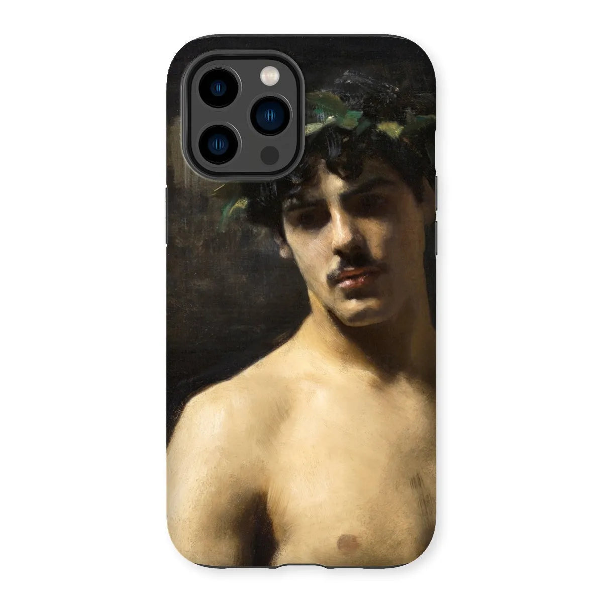 Man Wearing Laurels Art Phone Case - John Singer Sargent - Iphone 14 Pro Max / Matte - Mobile Phone Cases - Aesthetic