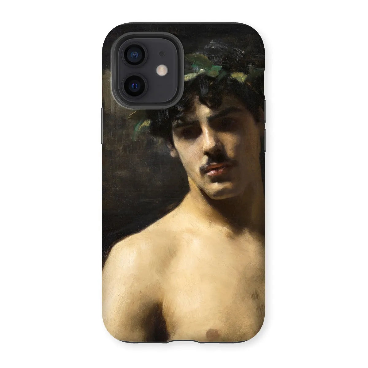 Man Wearing Laurels Art Phone Case - John Singer Sargent - Iphone 12 / Matte - Mobile Phone Cases - Aesthetic Art