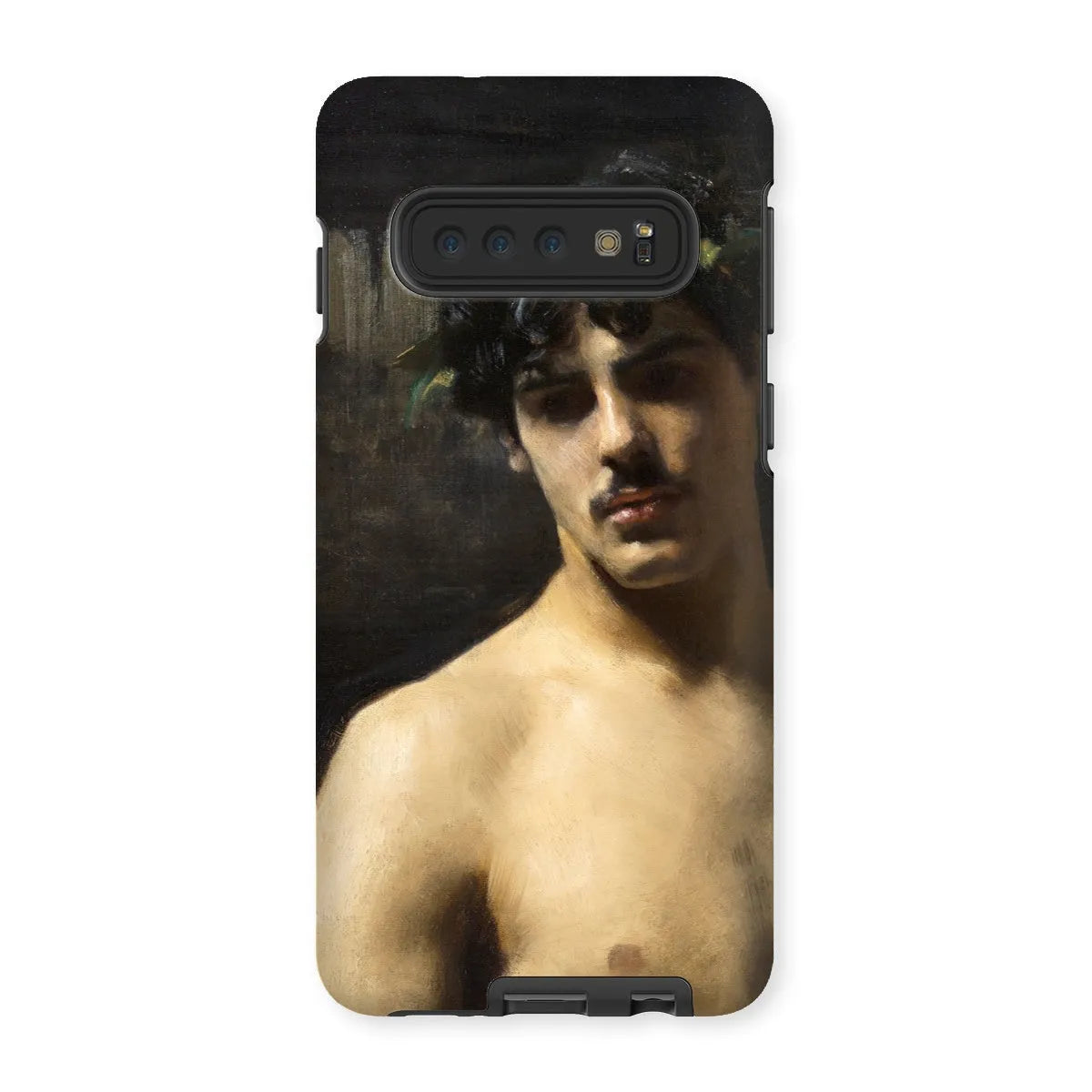 Man Wearing Laurels Art Phone Case - John Singer Sargent - Samsung Galaxy S10 / Matte - Mobile Phone Cases - Aesthetic