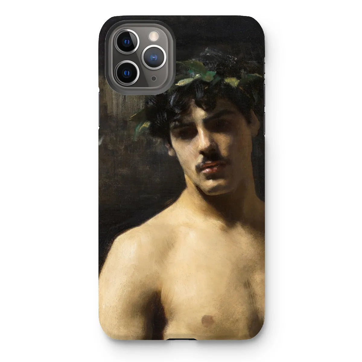 Man Wearing Laurels Art Phone Case - John Singer Sargent - Iphone 11 Pro Max / Matte - Mobile Phone Cases - Aesthetic