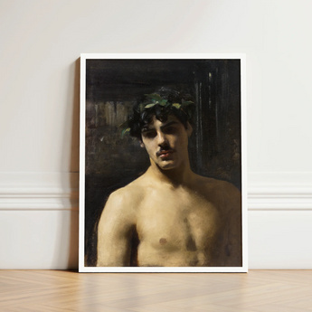 Framed Reproduction Classical-style Portrait Painting Young Man Dark John Singer Sargent, Art, Sultry Allure