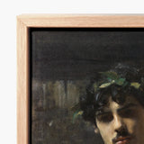 Framed Canvas Print Classical Portrait Dark Textured Oil John Singer Sargent, Art, Sultry Allure