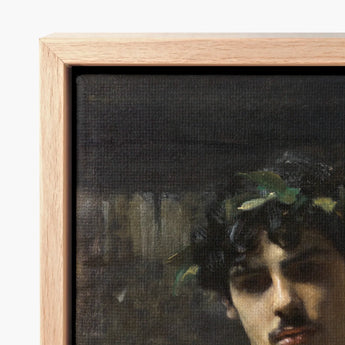 Framed Canvas Print Classical Portrait Dark Textured Oil John Singer Sargent, Art, Sultry Allure