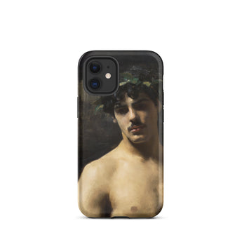 Man Wearing Laurels - John Singer Sargent Iphone Case, 12 Mini / Matte, Phone Case Classical Art