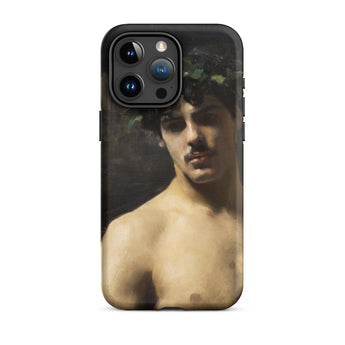 Man Wearing Laurels - John Singer Sargent Iphone Case, 15 Pro Max / Matte, Phone Case Classical Art