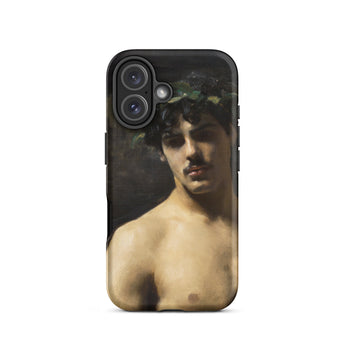 Man Wearing Laurels - John Singer Sargent Iphone Case, 16 / Matte, Phone Case Classical Art