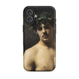 Man Wearing Laurels - John Singer Sargent Iphone Case, 16 Plus / Matte, Phone Case Classical Art