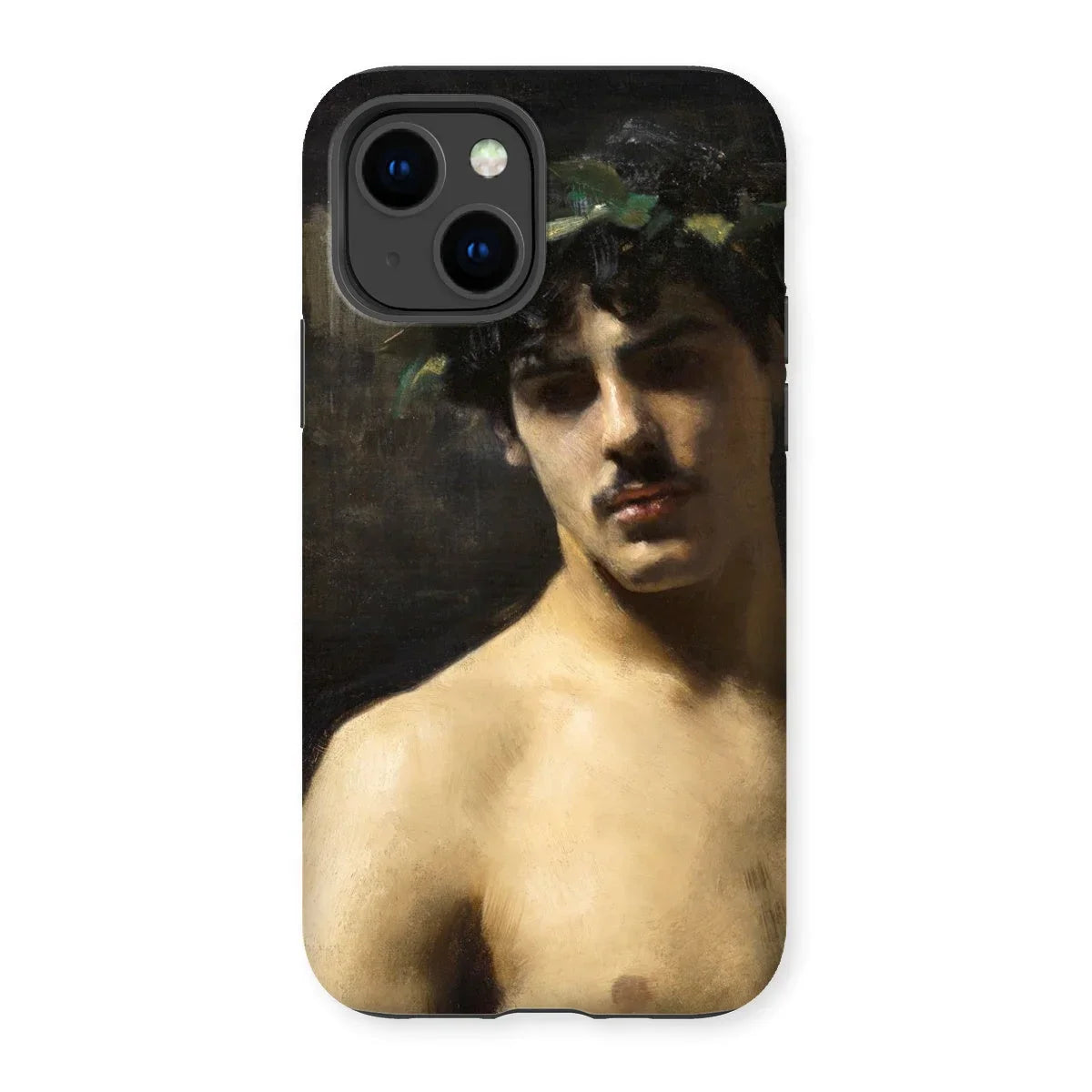 Man Wearing Laurels - John Singer Sargent Iphone Case, 14 / Matte, Kite-823729768, Phone Case Classical Painting