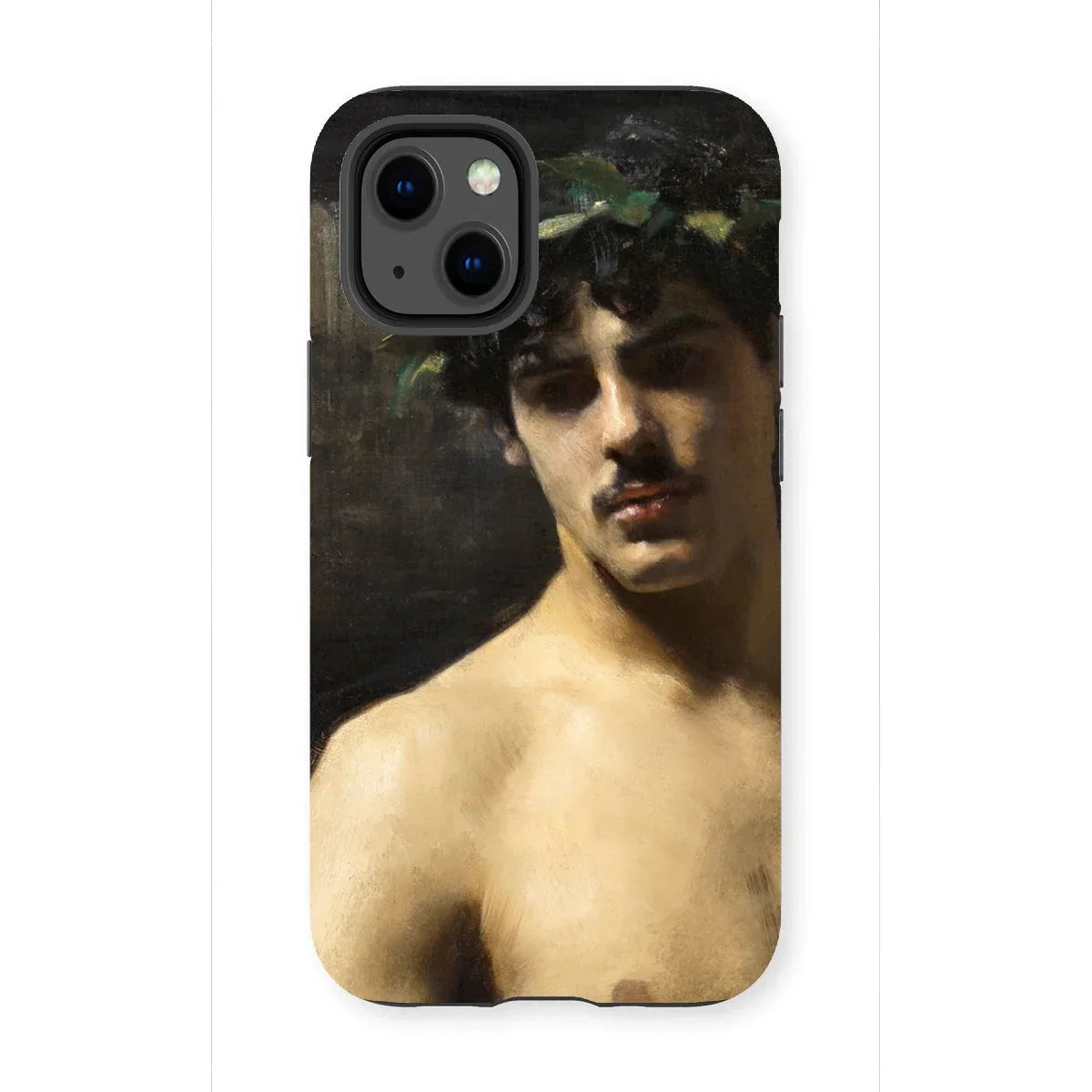 Man Wearing Laurels - John Singer Sargent Iphone Case, 13 Mini / Matte, Kite-823729778, Phone Case Classical Painting