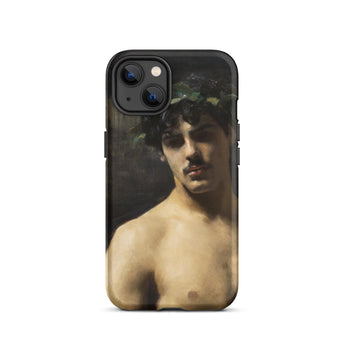 Man Wearing Laurels - John Singer Sargent Phone Case Iphone 13 / Matte Phone Case Classical Art John Singer Sargent, Sargent-inspired Gay