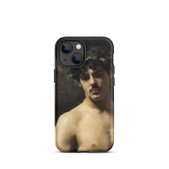 Man Wearing Laurels - John Singer Sargent Phone Case Iphone 13 Mini / Matte Phone Case Classical Art John Singer Sargent, Sargent-inspired