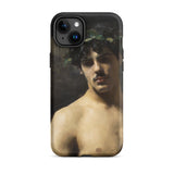 Man Wearing Laurels - John Singer Sargent Phone Case Iphone 15 Plus / Matte Phone Case Classical Art John Singer Sargent, Sargent-inspired